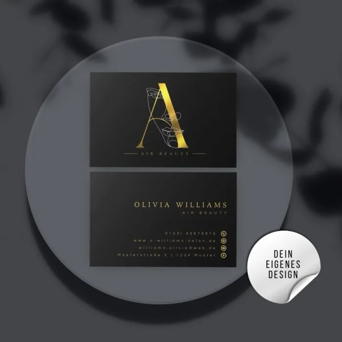 Hochwertige Visitenkarte für dein Unternehmen Professionelle Visitenkarte für dein Business
