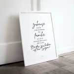 Schönes Poster für das Zuhause, das die Familie feiert