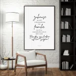 Poster mit dem Motiv Familie Zuhause - Ideale Wanddekoration für Familienräume