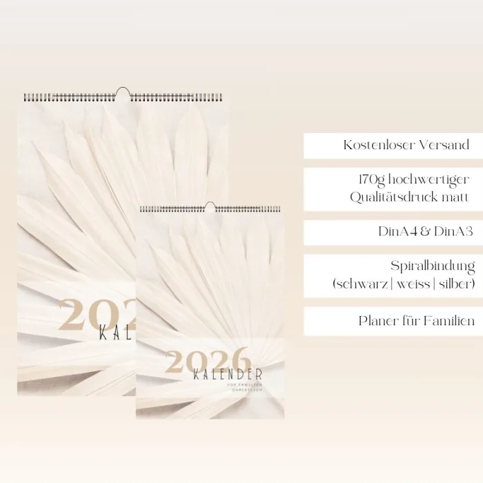 Detailansicht des christlichen Familienkalenders – Monatsseite mit Bibelspruch und Namensspalten