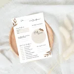 Einzelner Hochzeitsfragebogen "Meine Hochzeit"