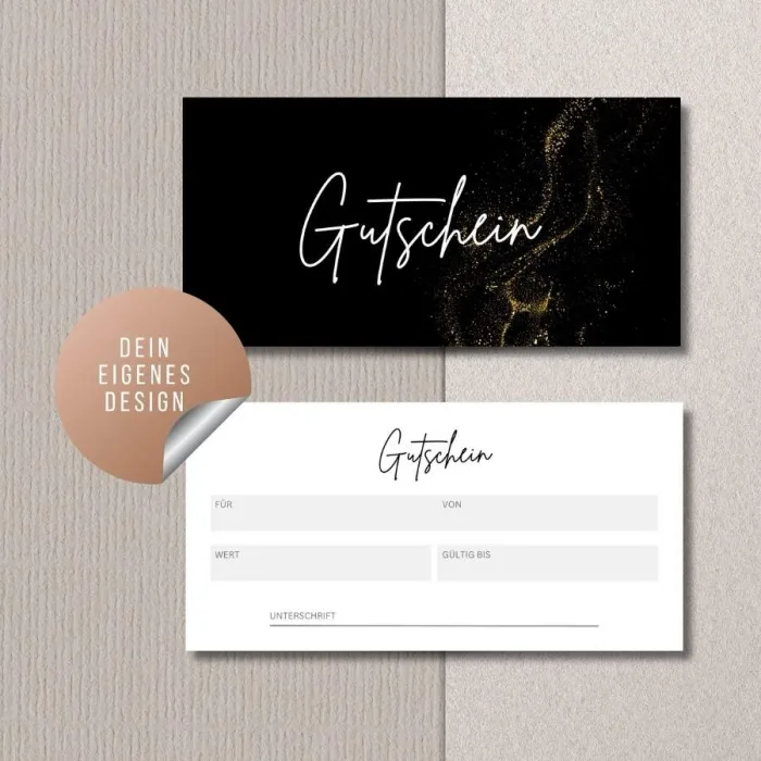Individuelle Gutscheinkarte für besondere Anlässe