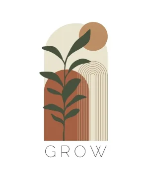 Grow Logo - erstellt von alinaslettering