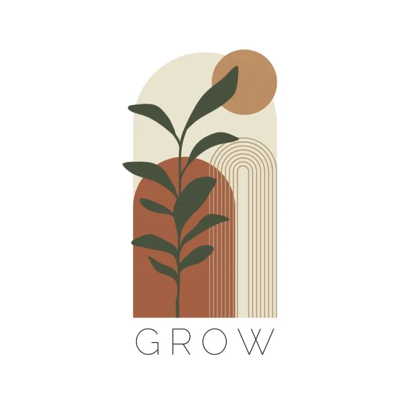 Grow Logo - erstellt von alinaslettering