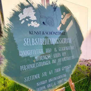 Kunst&SchoeneDinge Aushangschild