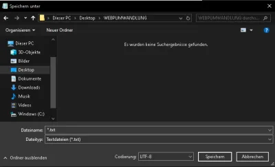 Screenshot Ordnernavigation