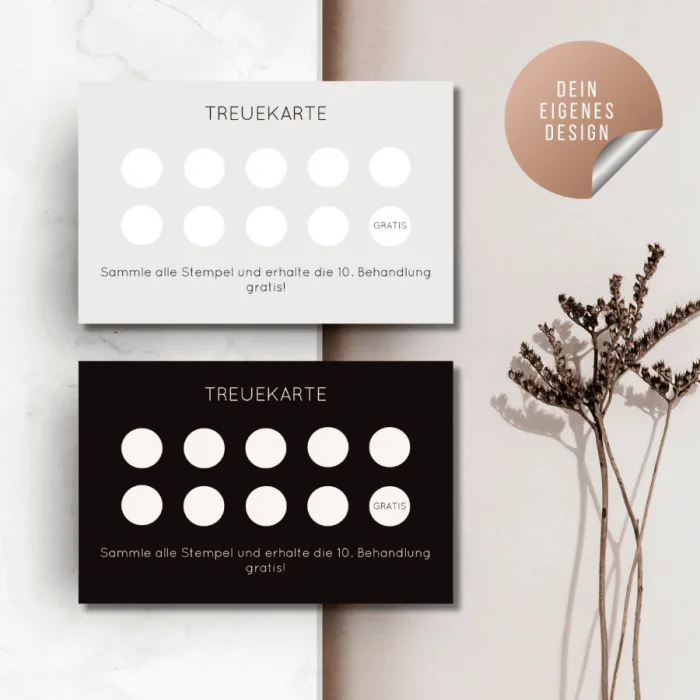 Individuell gestaltbare Treuekarte mit Logo – Bild 1
